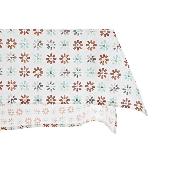 Pöytäliina ja lautasliinat DKD Home Decor 9 Kappaletta 2 osaa 150 x 250 x 0,5 cm Harmaa Taivaansininen