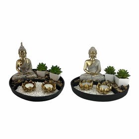 Dekoratīvās figūriņas DKD Home Decor 26 x 26 x 18 cm Austrumniecisks Dārzs (2 gb.)