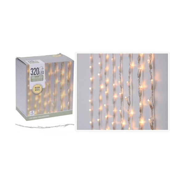 LED žibintai užuolaidoms H&S 2,7 W Šilta šviesa Šiltai balta 5 m 2 x 1 m 1 x 2 m Geltona