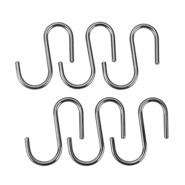 Ripustuskoukku Metaltex Lonardo Kromattu Metalli 6,5 cm 6 Kappaletta