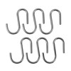 Hook for hanging up Metaltex Lonardo Chromed Metal 6,5 cm 6 Pieces