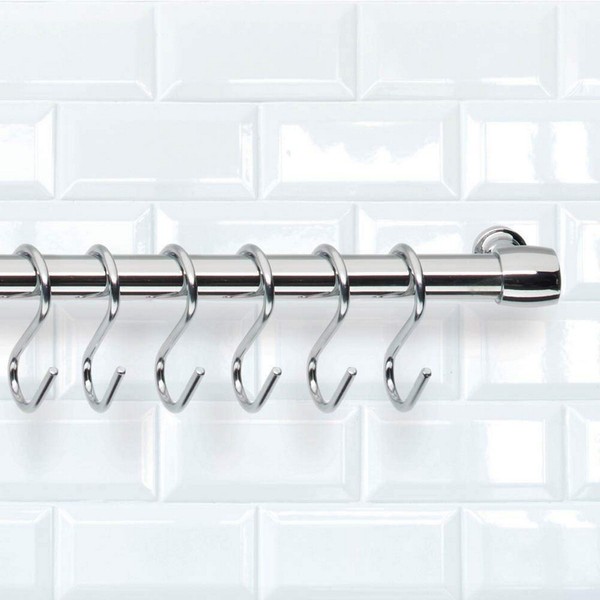 Āķis piekāršanai Metaltex Lonardo Hromēts Metāls 6,5 cm 6 Daudzums