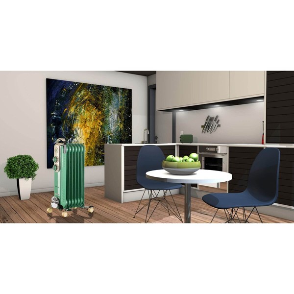 Tepalinis radiatorius (7 sekcijos) Ariete 837/04 Žalia 1500 W