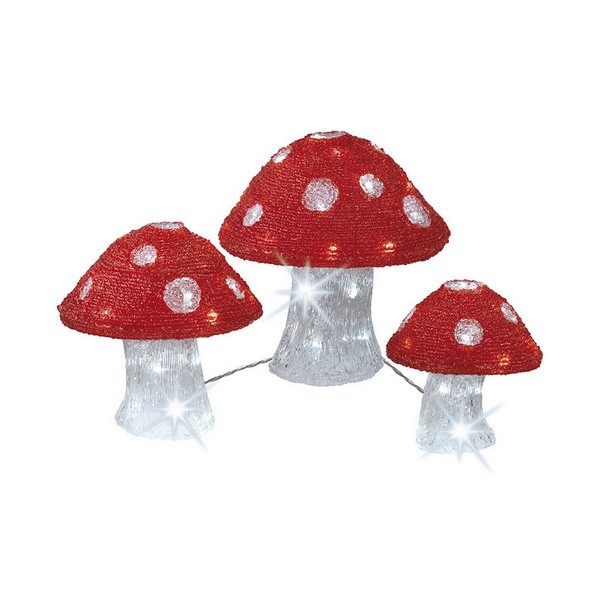 Apgaismojošs dekors Lumineo Caurspīdīgs Auksts balts 25 X 20 X 18 CM Sēnes