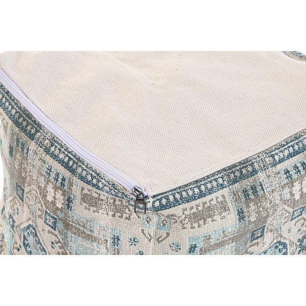 Pehmustettu istuin DKD Home Decor Casablanca Sininen Hapsu 40 x 40 x 40 cm