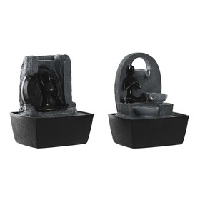 Fontanas DKD Home Decor 20 x 15 x 24 cm Derva Indas (2 vnt.)