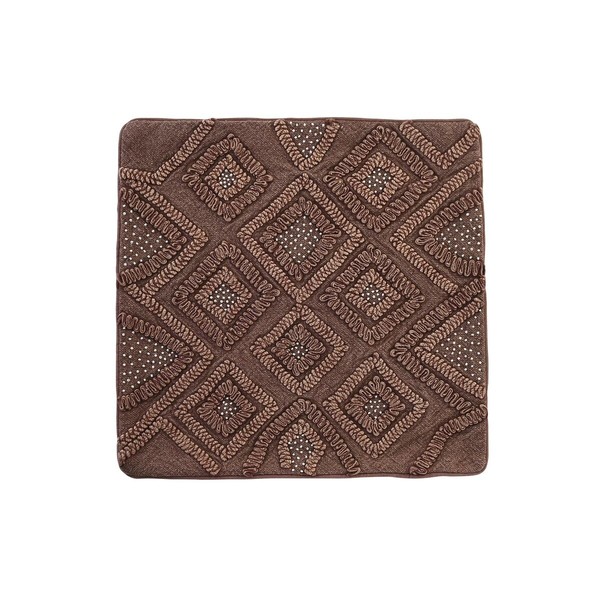 Tyynysuoja DKD Home Decor Ruskea Vinoneliö 50 x 1 x 50 cm