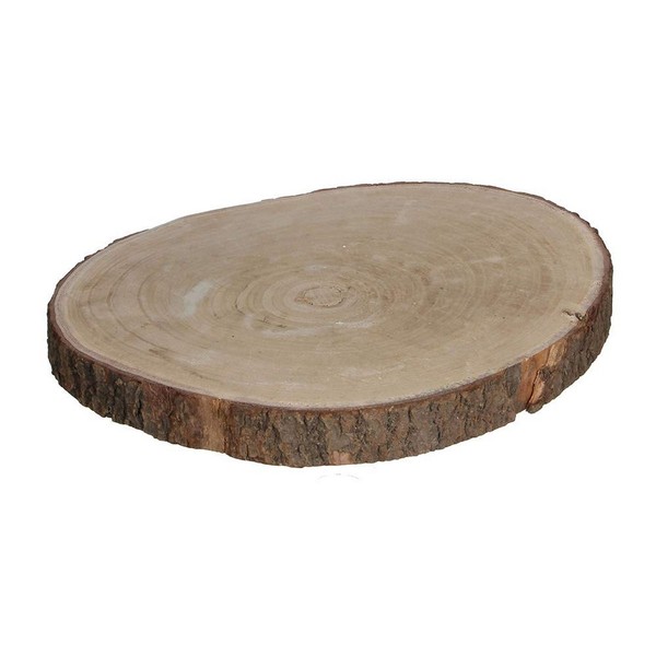 Koristepölli Mica Decorations Alusta Puu Ruskea (4 x 34 cm)