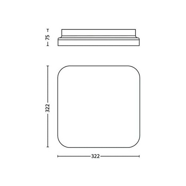 False ceiling Philips Mauve A+ 17 W 2000 Lm (4000 K)