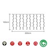 LED-verhovalot EDM 71481 Easy-Connect 1,8 W Lämmin valo Lämmin valkoinen 2 x 1 m Valkoinen Ohjelmoitava