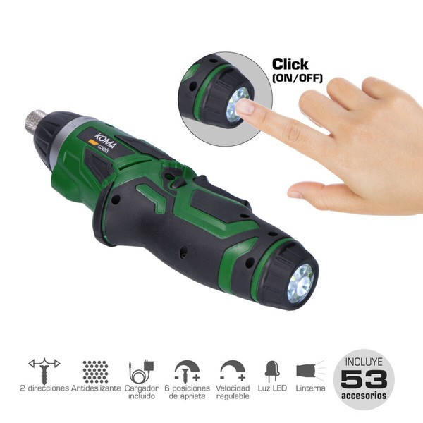Electric screwdriver Koma Tools 3,6 V Reversible