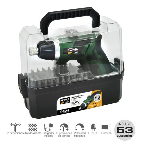 Electric screwdriver Koma Tools 3,6 V Reversible