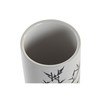 Держатель для зубной щетки DKD Home Decor Белый Чёрный древесина каучукового дерева Керамика 7,6 x 7,6 x 11 cm (12 штук)