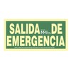 Zīme Normaluz Salida de emergencia PVC 30 x 15 cm