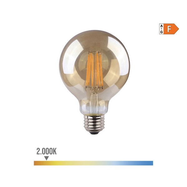 LED-lamppu EDM 98628 F 8 W 55 W E27 720 Lm 12,5 x 17 cm Ø 12,5 x 17 cm Vintage (2000 K)