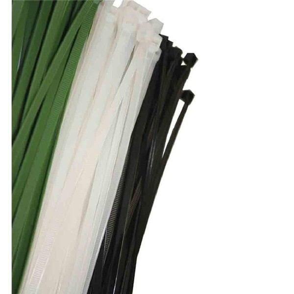 Nylon nippusiteet EDM 48300 Valkoinen Luonnollinen 380 x 4,8 mm 300 x 4,8 mm (100 osaa)