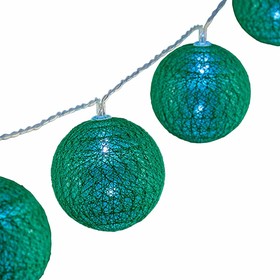 LED kamuoliukų vainikas Krist+ Žalia 2 m Ø 5 cm