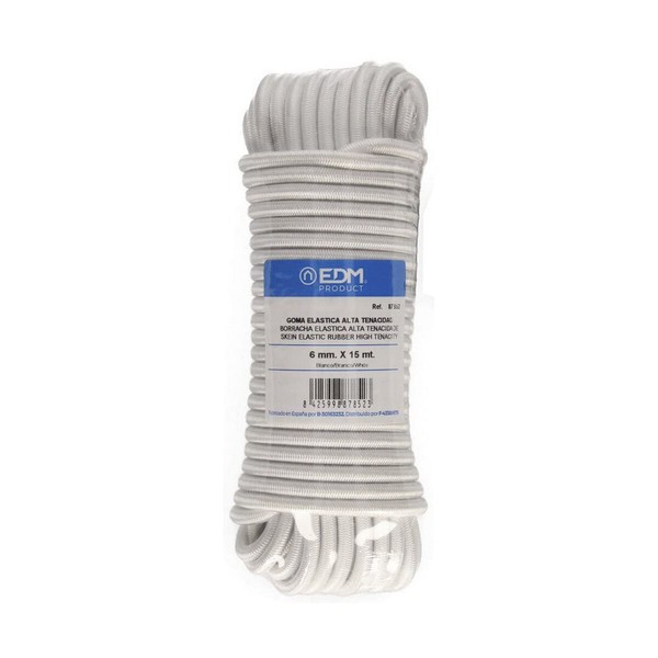 Elastinen naru EDM 87852 Valkoinen