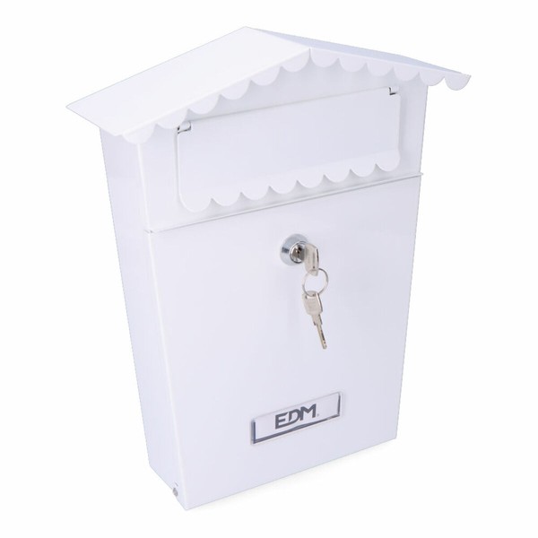 почтовый ящик EDM 85802 House Белый Сталь 21 x 6 x 30 cm