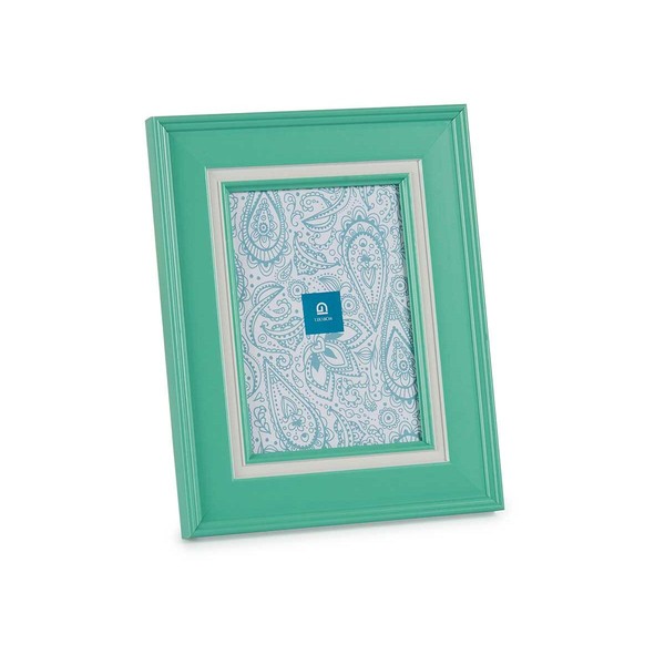 Photo frame Gift Decor Green Crystal Plastic (6 Units)