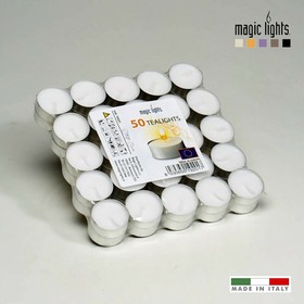 Žvakių rinkinys Magic Lights 50 Dalys Balta