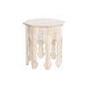 Šoninis staliukas DKD Home Decor 49 x 49 x 53,5 cm Ruda Balta Mango mediena