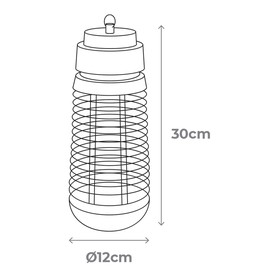 Electric insect killer EDM 06018 Black 50 m2