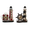 Stalinis laikrodis DKD Home Decor Juoda Raudona Priekinis žibintas Vintage (2 vnt.)