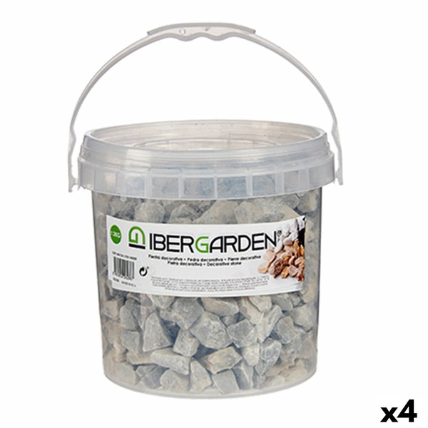 Dekoratyviniai akmenys Ibergarden Šviesiai pilka 3 Kg (4 vnt.)