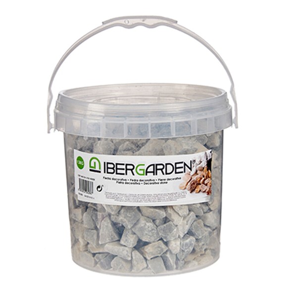 Dekoratyviniai akmenys Ibergarden Šviesiai pilka 3 Kg (4 vnt.)