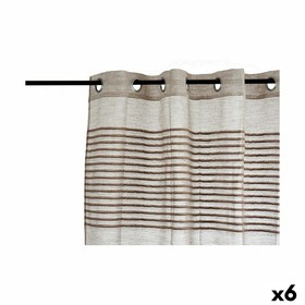 Verho Gift Decor Ruskea 140 x 0,1 x 260 cm 26,5 x 42 x 5 cm Raidat (6 osaa)