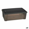 Dėžutė su dangteliu Stefanplast Elegance Pilka Skaidrus Plastmasinis 5 L (12 vnt.)