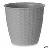 Stiklainis Stefanplast Pilka Plastmasinis 14 x 13 x 14 cm (12 vnt.)