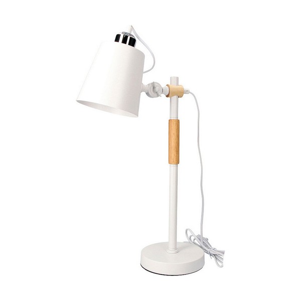 Флексо / Настольная лампа EDM 32115 Белый Деревянный Металл 60 W E27 Ø 15 x 54 cm Vintage