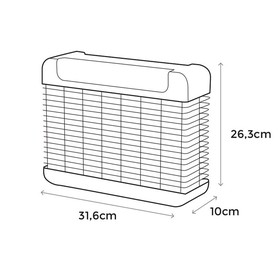 Electric insect killer EDM 06524 Black 2100 W 10 W 31,6 x 10 x 26,3 cm Professional
