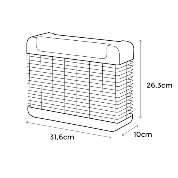 Elektrinis vabzdžių žudikas EDM 06524 Juoda 2100 W 10 W 31,6 x 10 x 26,3 cm Profesionalus