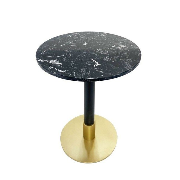 Mazs galdiņš DKD Home Decor 45 x 45 x 51 cm Melns Metāls Marmors