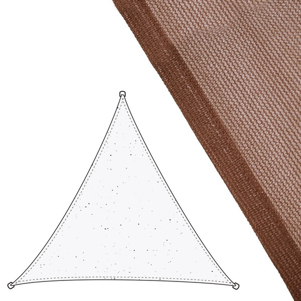 Shade Sail Vela sombreo Chocolate 3,5 x 3,5 m 350 x 350 x 0,5 cm Awning