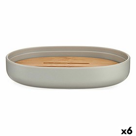 Ziepju trauciņš Berilo Brūns Pelēks Bambuss polipropilēns 9,5 x 2,5 x 13 cm 13 x 2,5 x 9,5 cm (6 gb.)