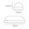 LED sienas gaisma EDM 32404 Balts Alumīnijs Plastmasa F 18 W 120 W 1820 Lm E27 Ovāls (4000 K)