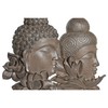 Декоративная фигура DKD Home Decor 23 x 8 x 42 cm Чёрный Коричневый Будда Восточный (2 штук)