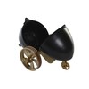 Table clock DKD Home Decor Black Golden Colonial