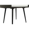 Naktsskapītis DKD Home Decor 45 x 38 x 50 cm Melns Metāls Balts Mango koks Wengue