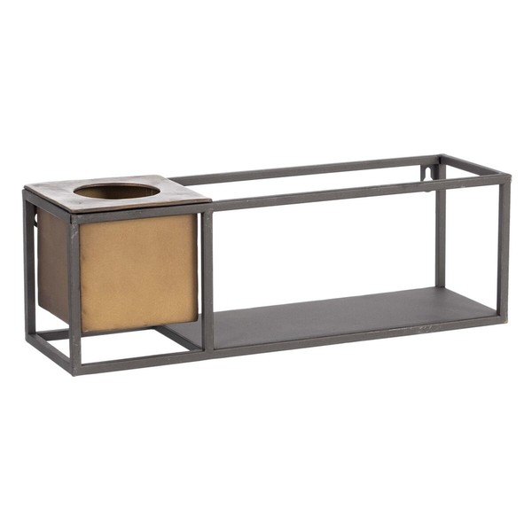 Hyllyt 40 x 12 x 13,5 cm Musta Kullattu Metalli
