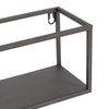 Plaukti 40 x 12 x 13,5 cm Melns Bronza Metāls