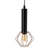 Ceiling Light Black Metal Copper Ø 15 cm 15 x 15 x 30 cm