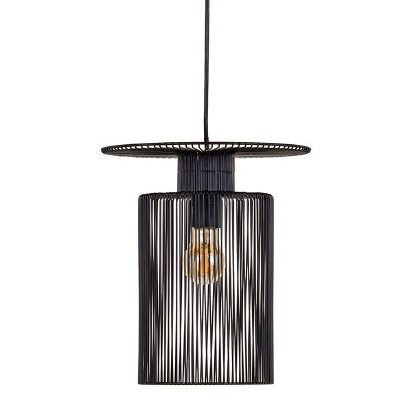 Ceiling Light 27 x 27 x 30,5 cm Black Iron Ø 27 cm
