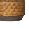 Vase 18 x 18 x 32,5 cm Ceramic Mustard