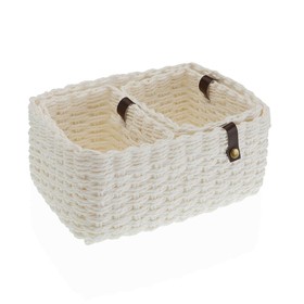 Набор корзин Versa 19 x 12 x 26 cm Белый