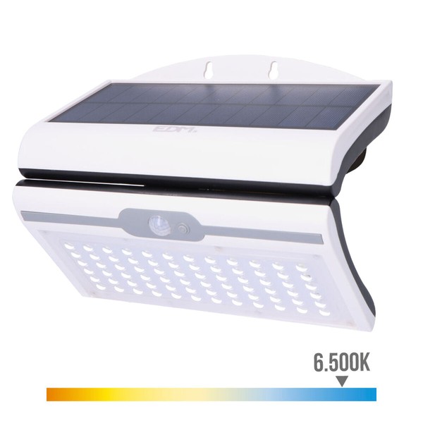 Светодиодный настенный светильник EDM 31848 Белый 6 W 430 Lm 6500 lm Солнечный Датчик Движения 6500 K